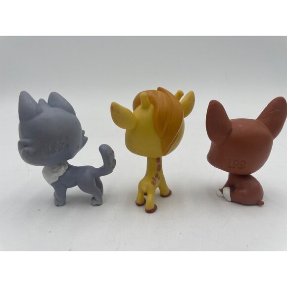 Littlest Pet Shop Assorted Animal Figures Set Of 6 Collectibles Cats Dog Deer & - Picture 5 of 5